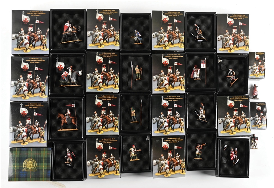 LOT OF 16: KING & COUNTRY CRUSADERS FIGURES IN BOXES