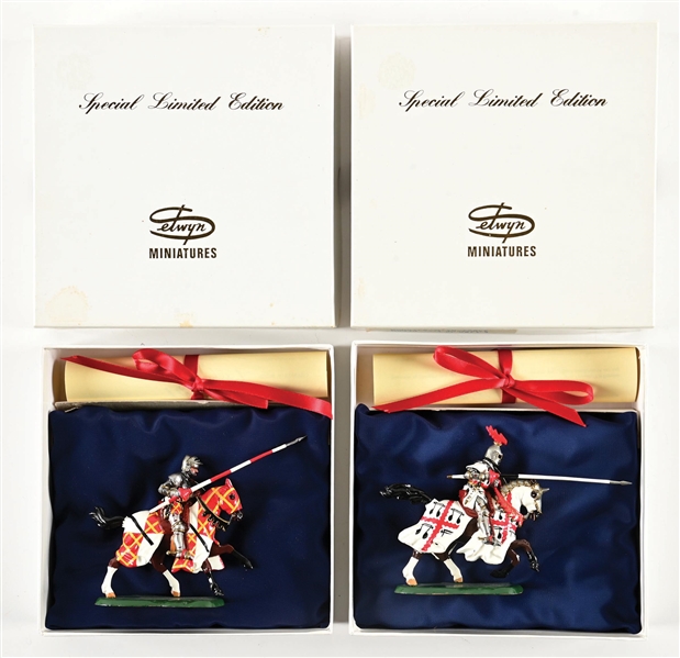 LOT OF 2: SELWYN MINIATURES M9310 & M9307 SPECIAL LIMITED EDITION FIGURES W/ BOXES