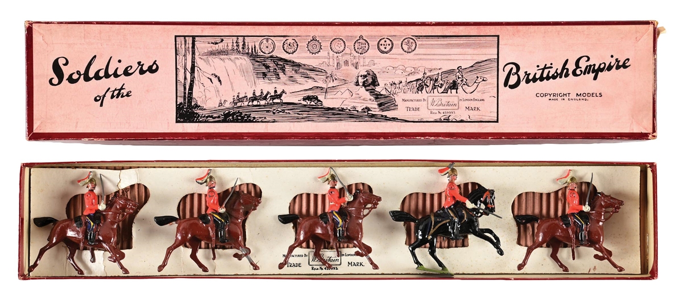 W. BRITAINS LORD STRATHCONAS HORSE SET NO. 1629 W/ BOX