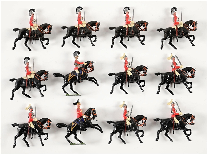 W. BRITAINS PAST AND PRESENT LIFE GUARDS FROM SET NO. 72 LOOSE SET