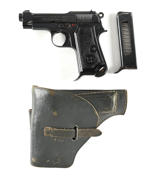 (C) BERETTA MODEL 1934 SEMI-AUTOMATIC PISTOL WITH HOLSTER.