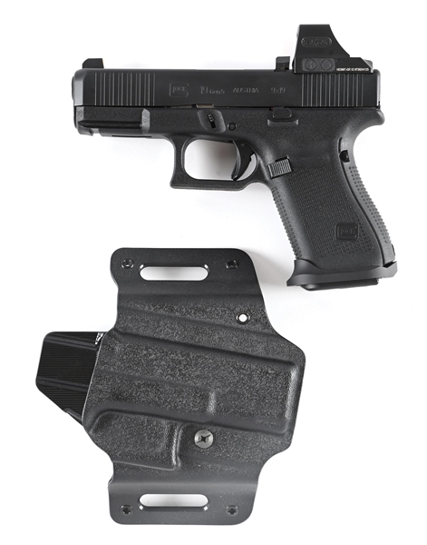 (M) GEN 5 GLOCK 19 9MM SEMI-AUTOMATIC PISTOL WITH HOLOSUN SIGHT.