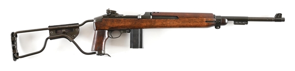 (C) INLAND M1A1 SEMI-AUTOMATIC PARATROOPER CARBINE.