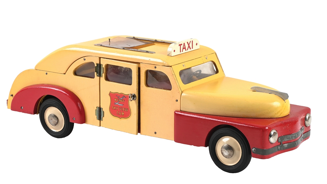 BUDDY "L" SKY VIEW WOODEN TAXI CAB