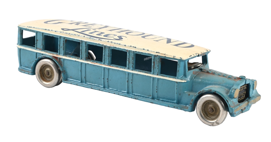 ARCADE MFG. CO. CAST IRON GREYHOUND LINES BUS