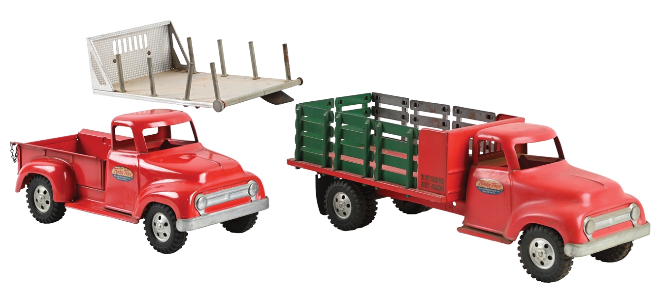 LOT OF 2: PRESSED STEEL TONKA TOY TRUCKS