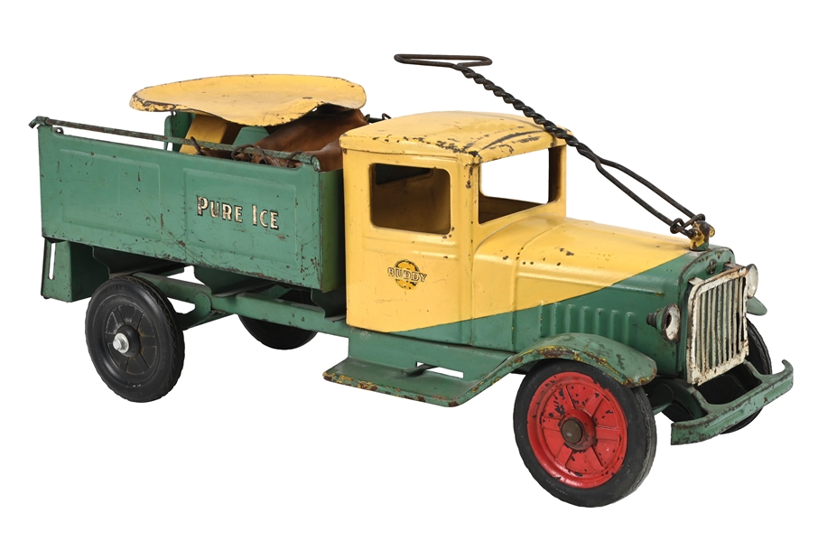 BUDDY "L" RIDE-ON PURE ICE PRESSED STEEL TOY TRUCK