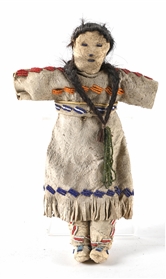 SIOUX (LAKOTA) BEADED LEATHER DOLL