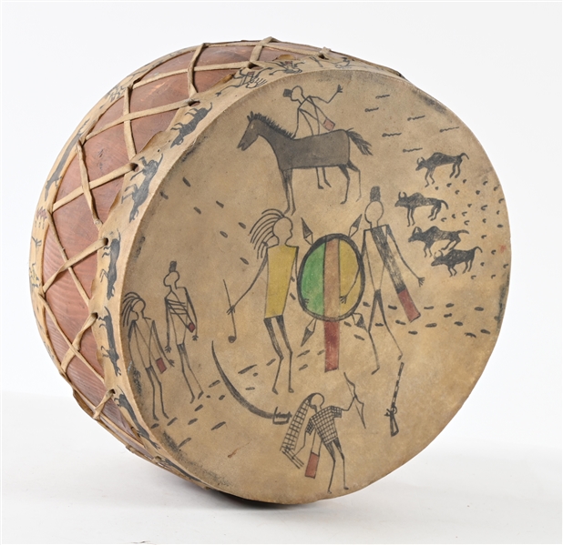 PLAINS-STYLE HAND DRUM