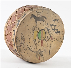 PLAINS-STYLE HAND DRUM