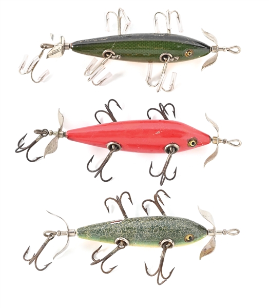 THREE HEDDON 150 MINNOWS