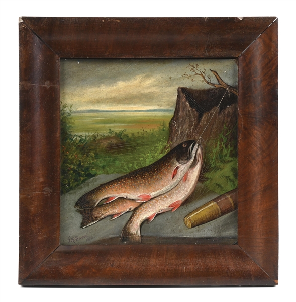 1874 J.H. SNOW PAINTING