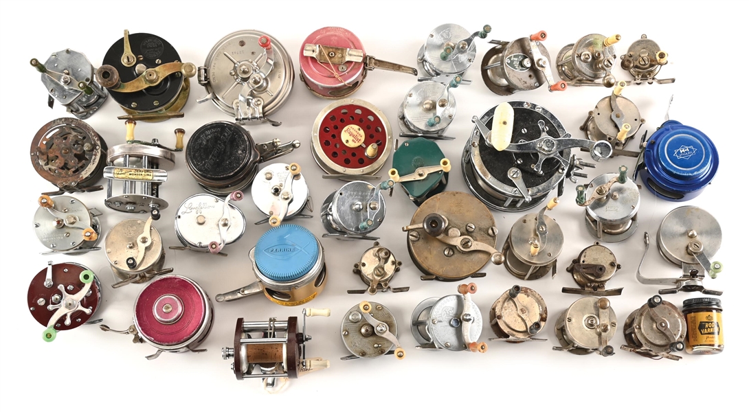 3 DOZEN VINTAGE REELS