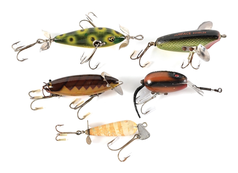 FIVE OLD LURES