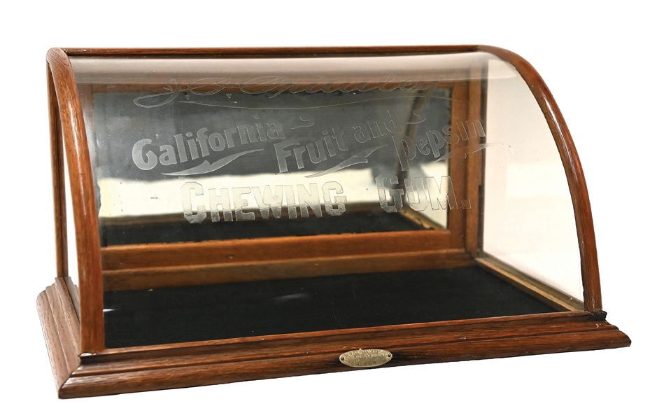 J.P. PRIMLEYS CALIFORNIA FRUIT & PEPSIN CHEWING GUM COUNTERTOP DISPLAY