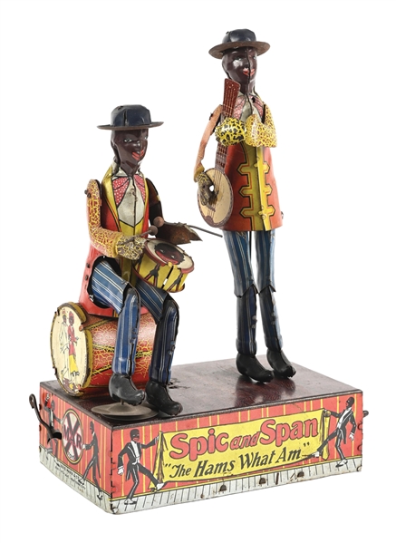  LOUIS MARX & CO. “SPIC AND SPAN - THE HAMS WHAT AM” TIN-LITHOGRAPHED WIND-UP TOY