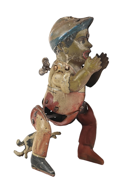 GÜNTHERMANN “POOR PETE” TIN-LITHOGRAPHED WIND-UP TOY