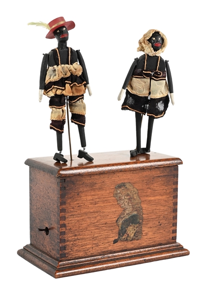 AMERICAN MECHANICAL TOY CO./IVES "JUBA DANCERS" CLOCKWORK MECHANICAL TOY
