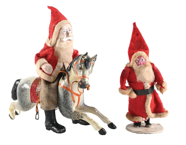 LOT OF 2: SANTA CLAUS FIGURES 