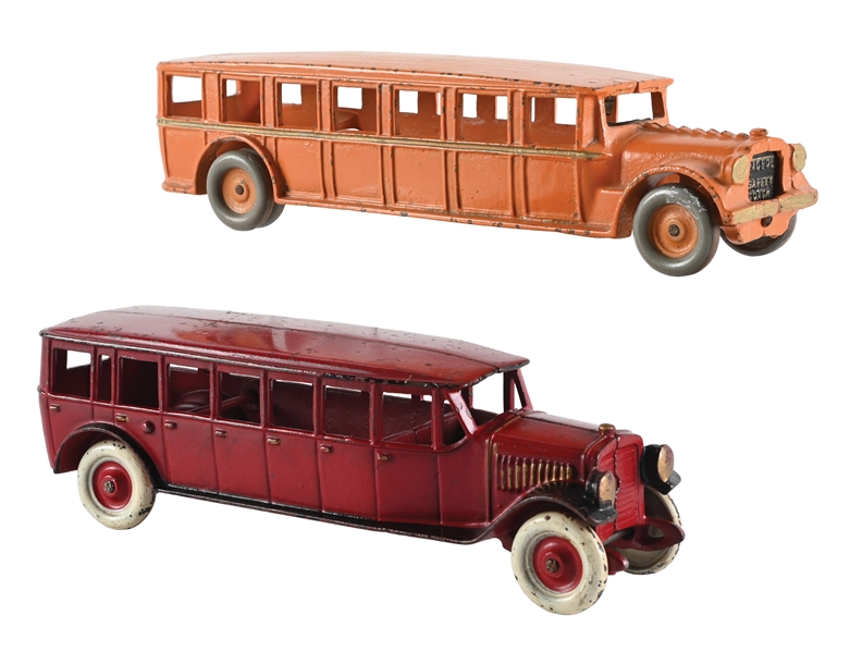 LOT OF 2: CAST-IRON BUSSES 