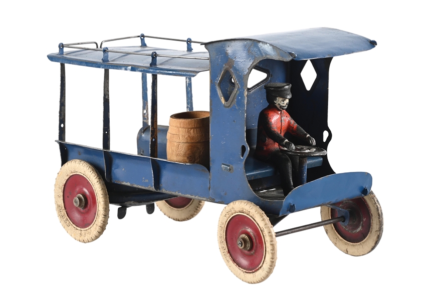 GERMAN TINPLATE DELIVERY BARREL TRUCK 