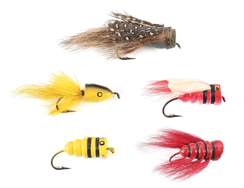 FIVE FLY ROD BAITS