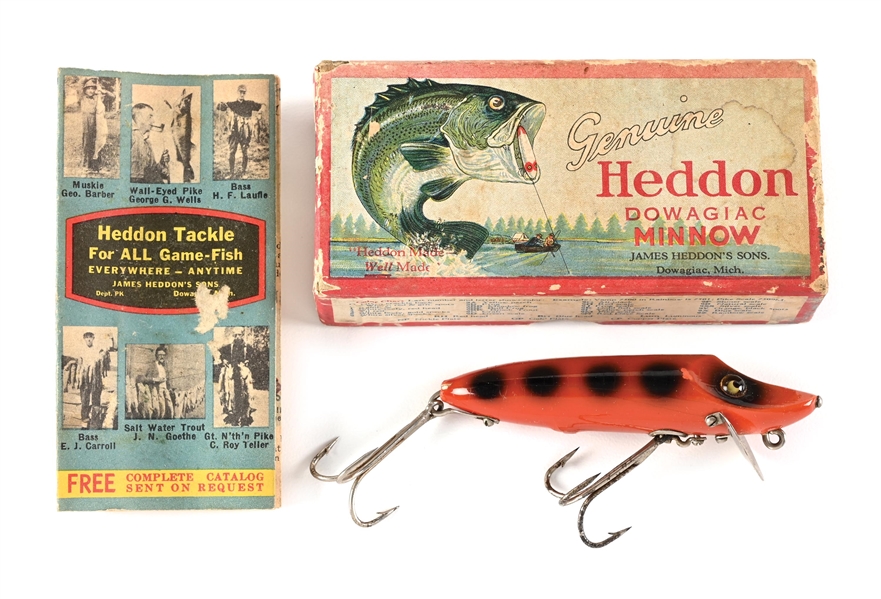 HEDDON BABY VAMP IN ORANGE, BLACK SPOTS IN BOX
