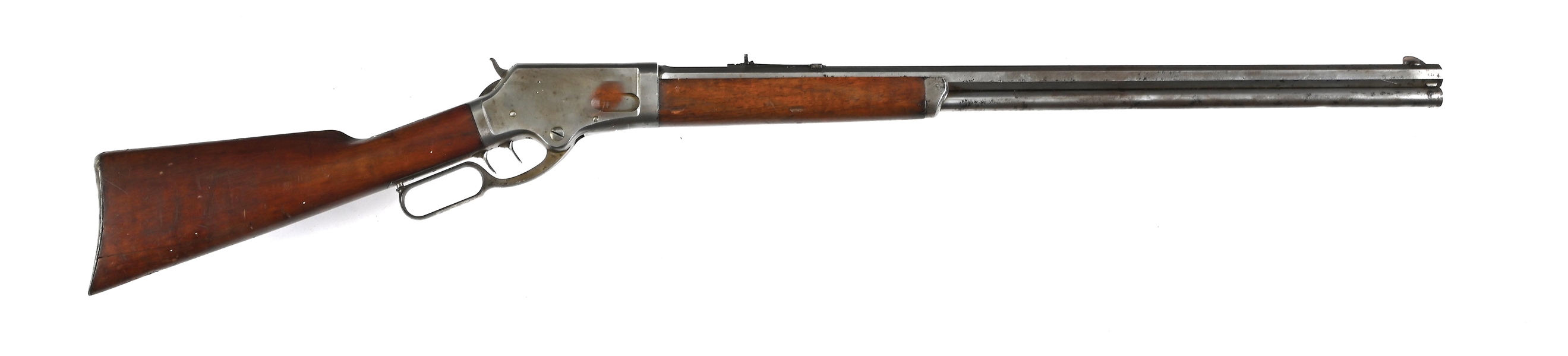 (A) MARLIN MODEL 1881 LEVER ACTION RIFLE WITH DOUBLE SET TRIGGERS. 