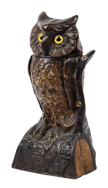 J&E STEVENS OWL TURNS HEAD BANK