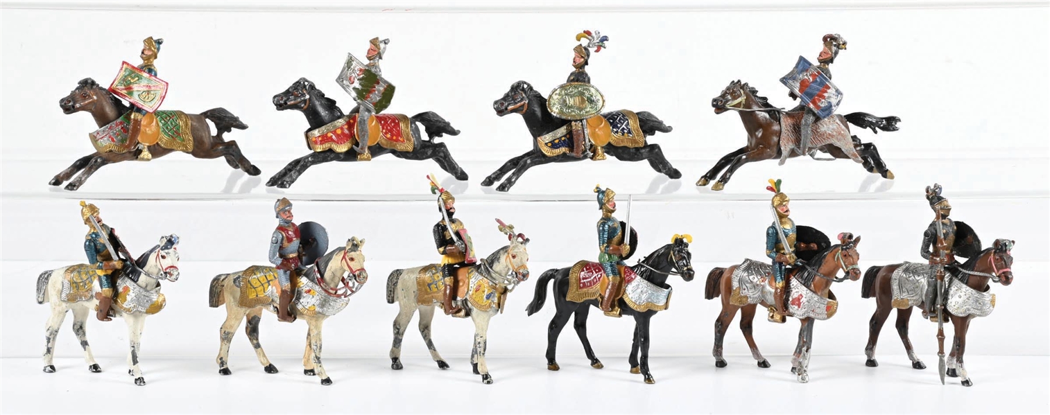LOT OF 10: HEYDE MOUNTED KNIGHTS SIZE 2 (60MM)