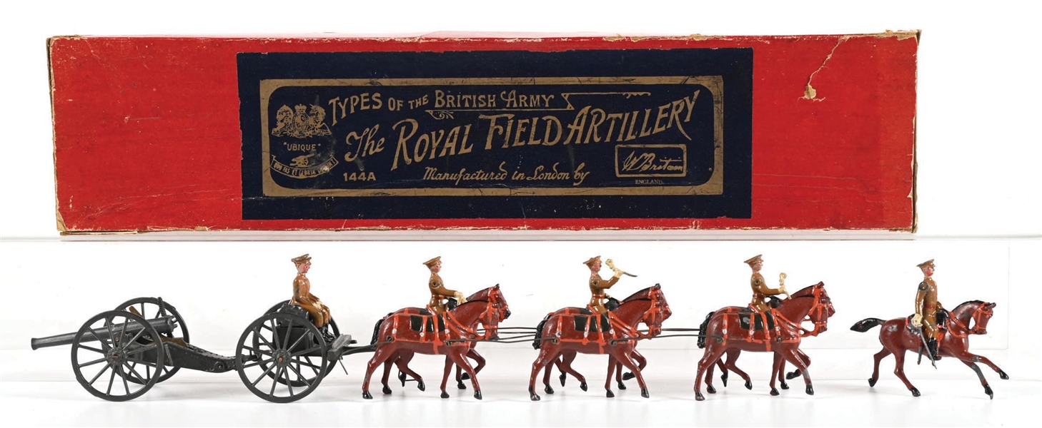 BRITAINS SET NO. 144A ROYAL FIELD ARTILLERY SERVICE DRESS AT THE WALK