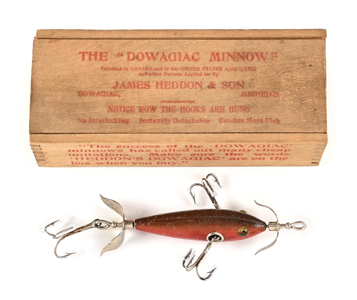 HEDDON 104 MINNOW IN BLENDED RED